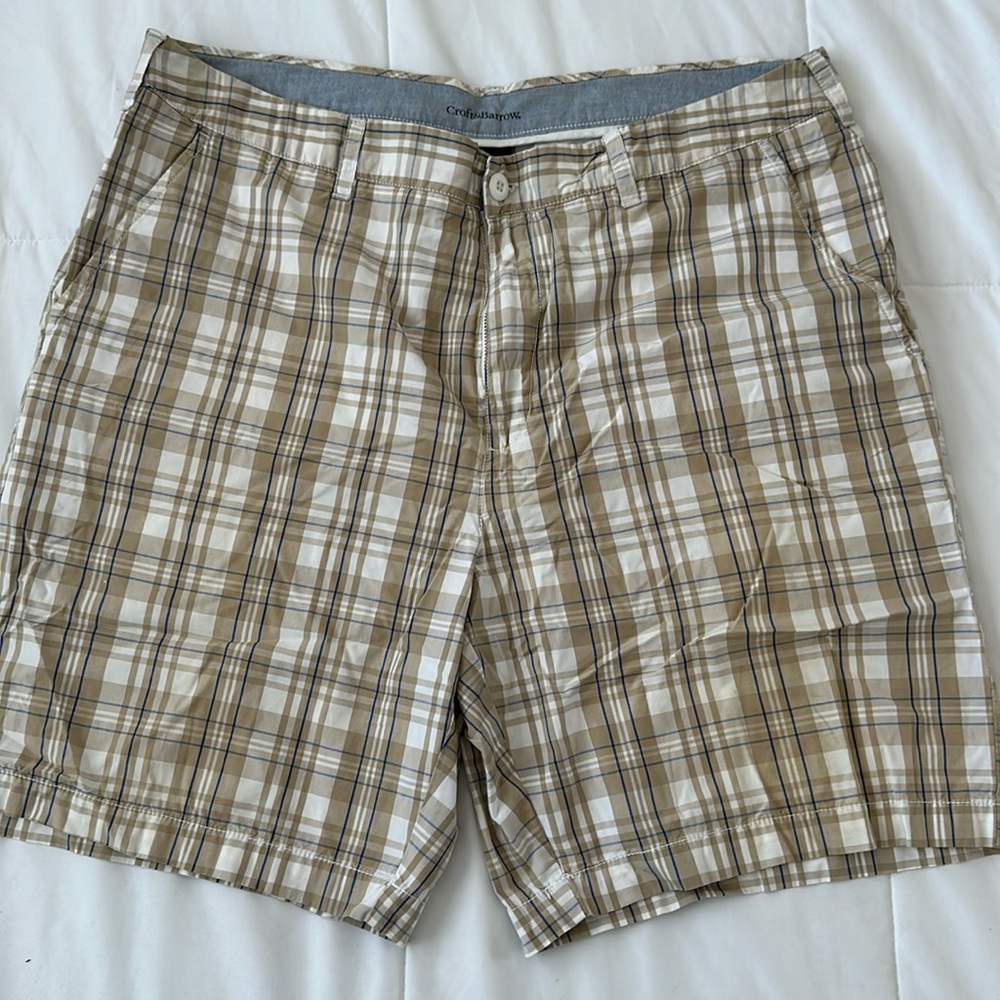 Croft & Barrow Men’s Plaid Shorts, Size 38 *4 for $20*